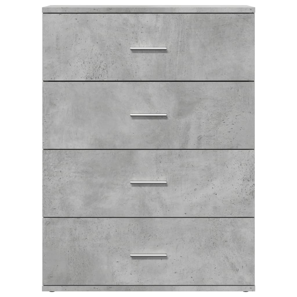 Komoda siva boja betona 60x39x80 cm od konstruiranog drva