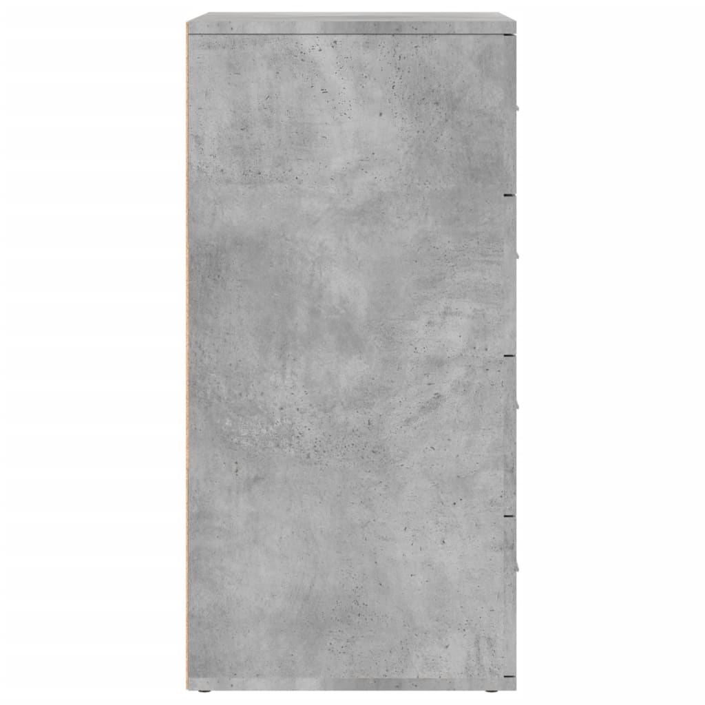 Komoda siva boja betona 60x39x80 cm od konstruiranog drva