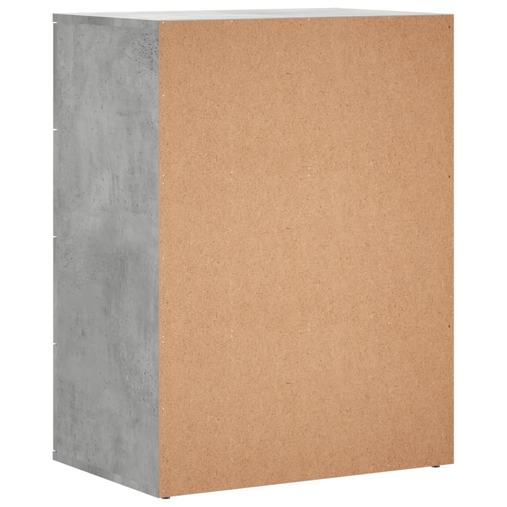 Komoda siva boja betona 60x39x80 cm od konstruiranog drva