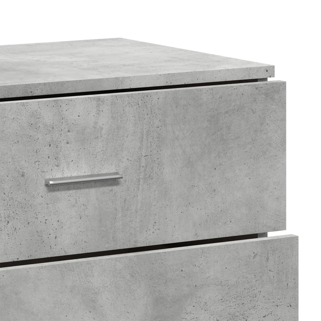 Komoda siva boja betona 60x39x80 cm od konstruiranog drva