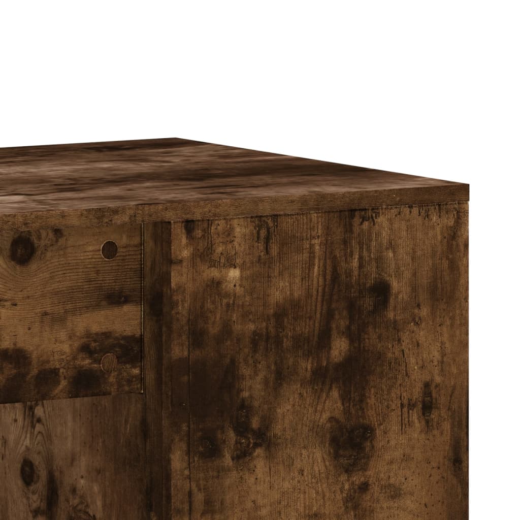 Radni stol boja dimljenog hrasta 102x50x75 cm konstruirano drvo