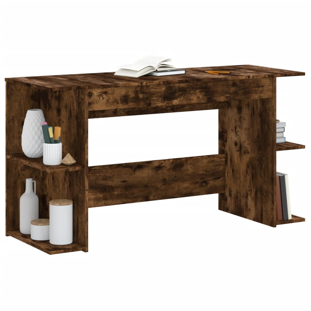 Radni stol boja dimljenog hrasta 140x50x75 cm konstruirano drvo