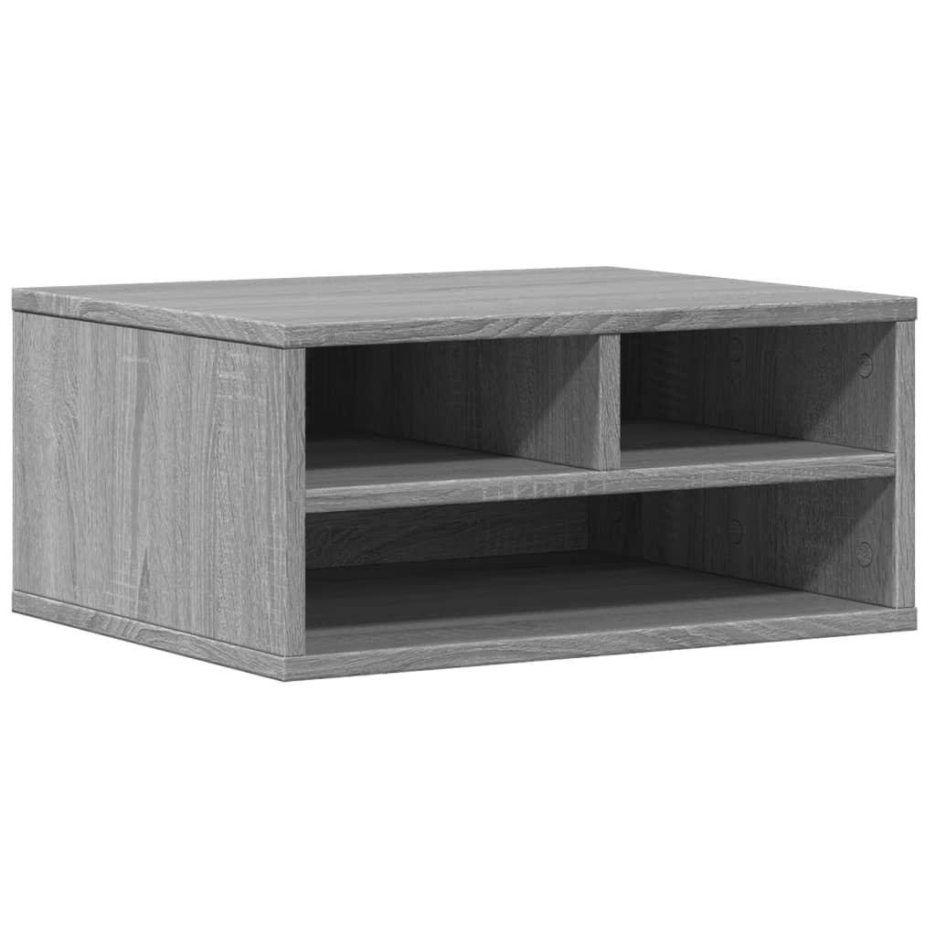 Stalak za pisač siva boja hrasta 49x40x22,5cm konstruirano drvo