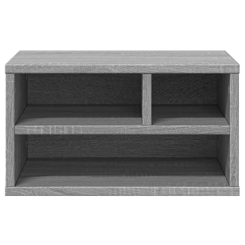 Stalak za pisač siva boja hrasta 40x32x22,5cm konstruirano drvo