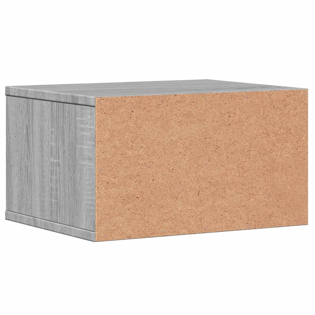 Stalak za pisač siva boja hrasta 40x32x22,5cm konstruirano drvo