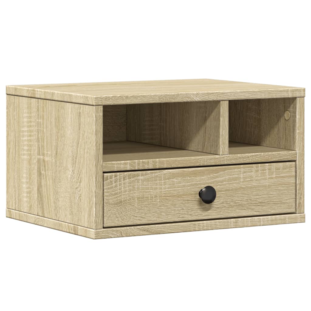 Stalak za pisač boja hrasta 40 x 32 x 22,5 cm konstruirano drvo