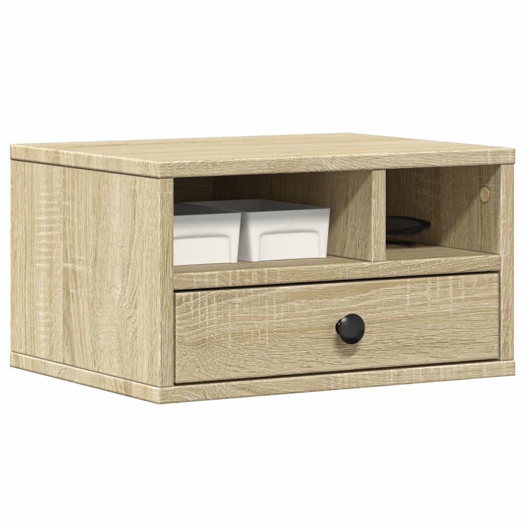 Stalak za pisač boja hrasta 40 x 32 x 22,5 cm konstruirano drvo
