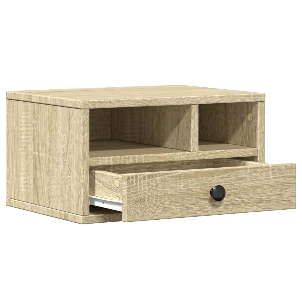 Stalak za pisač boja hrasta 40 x 32 x 22,5 cm konstruirano drvo