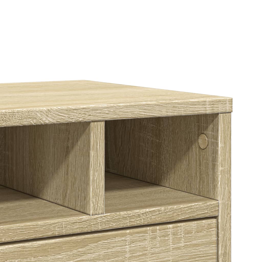 Stalak za pisač boja hrasta 40 x 32 x 22,5 cm konstruirano drvo