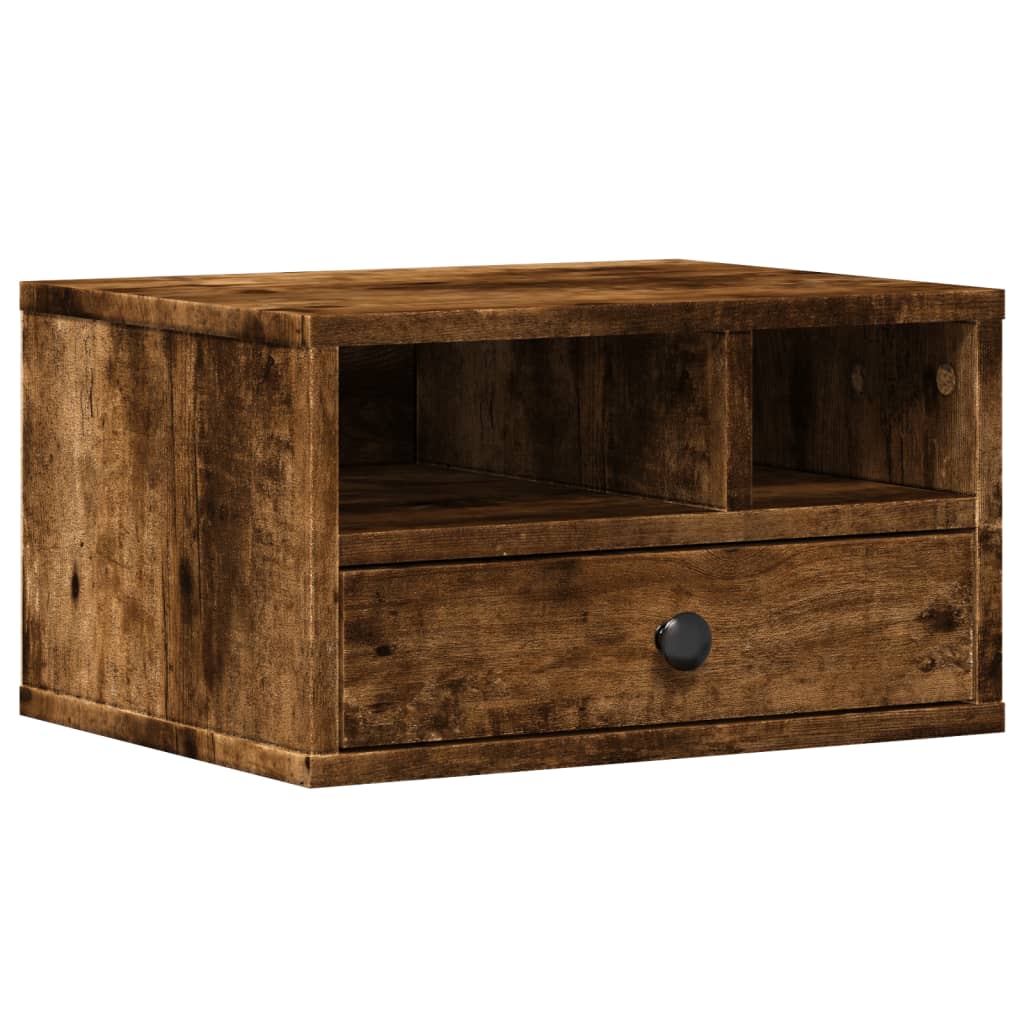 Stalak za pisač boja hrasta 40x32x22,5 cm konstruirano drvo