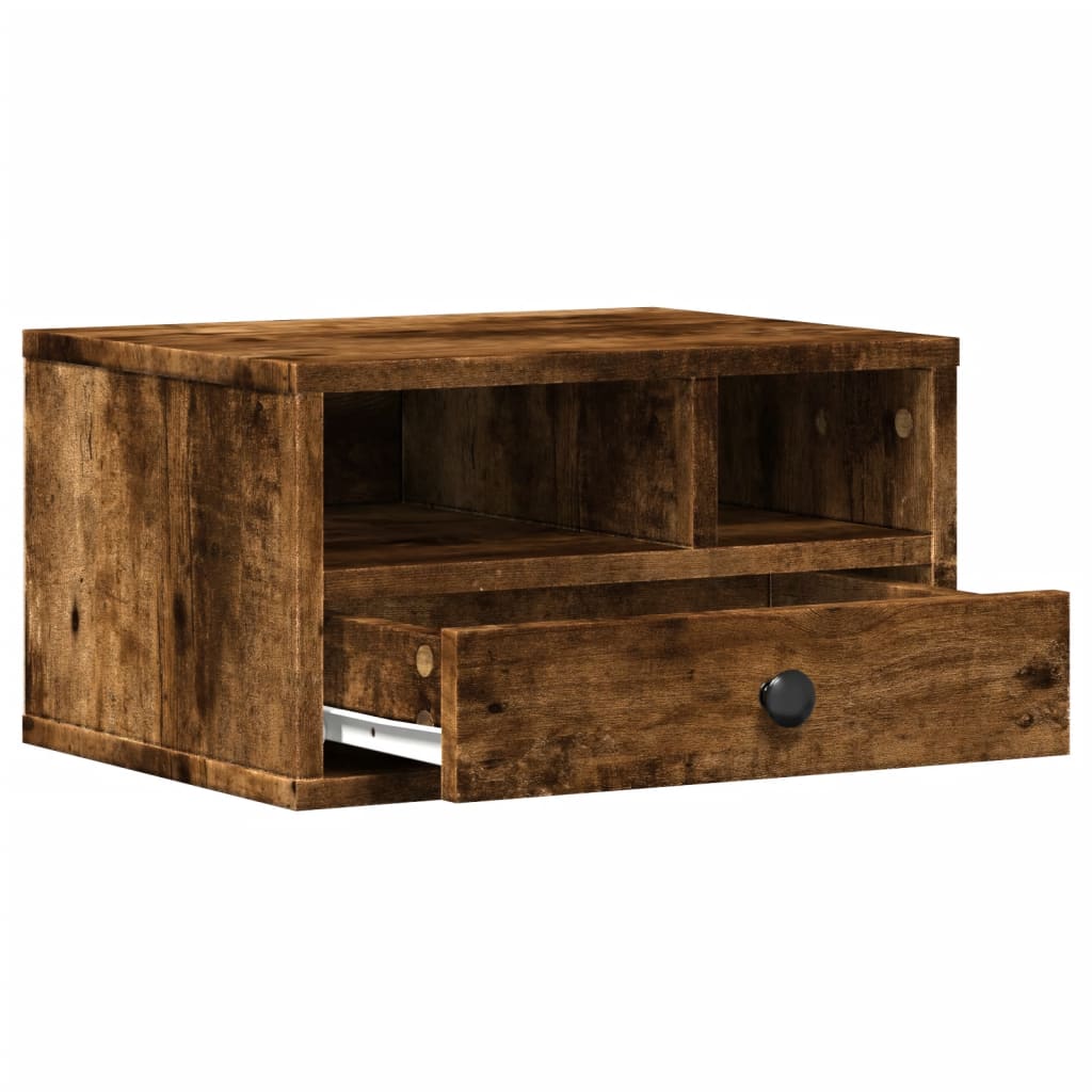 Stalak za pisač boja hrasta 40x32x22,5 cm konstruirano drvo