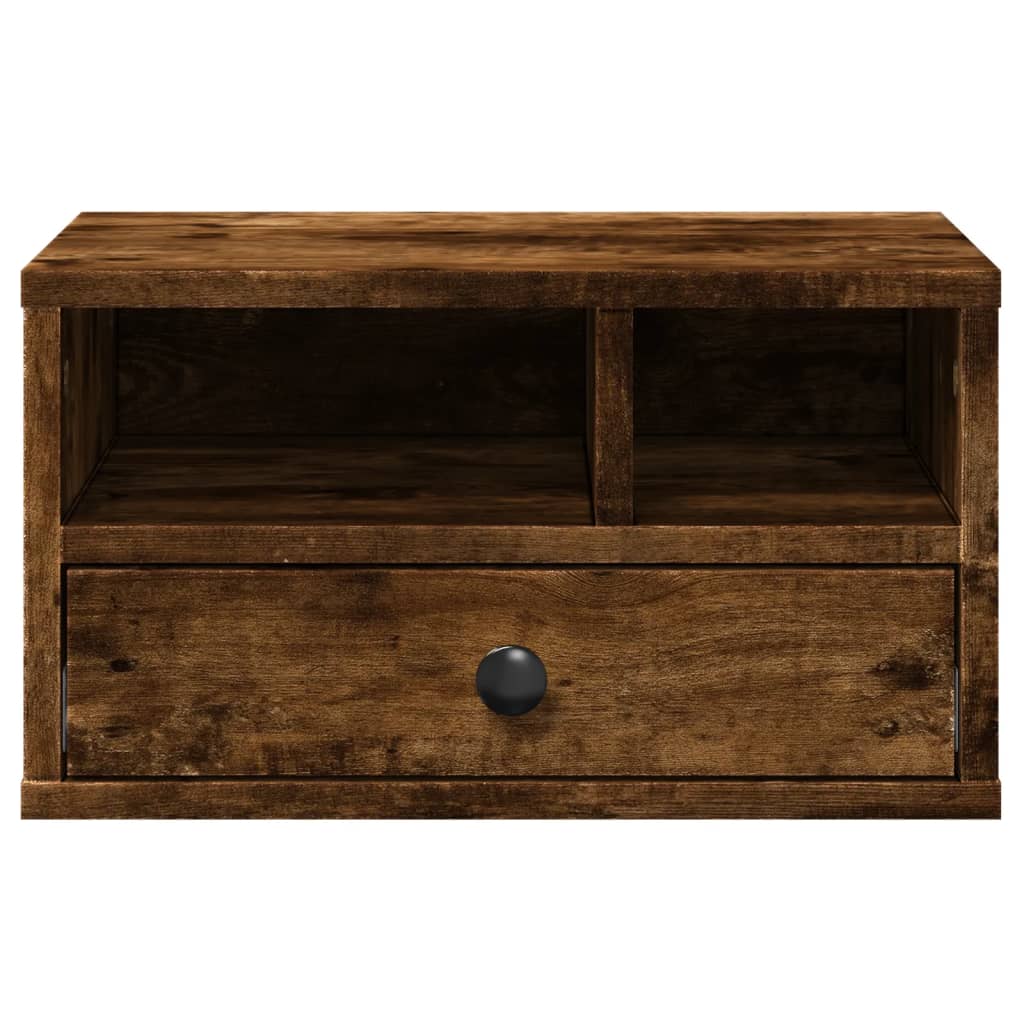 Stalak za pisač boja hrasta 40x32x22,5 cm konstruirano drvo