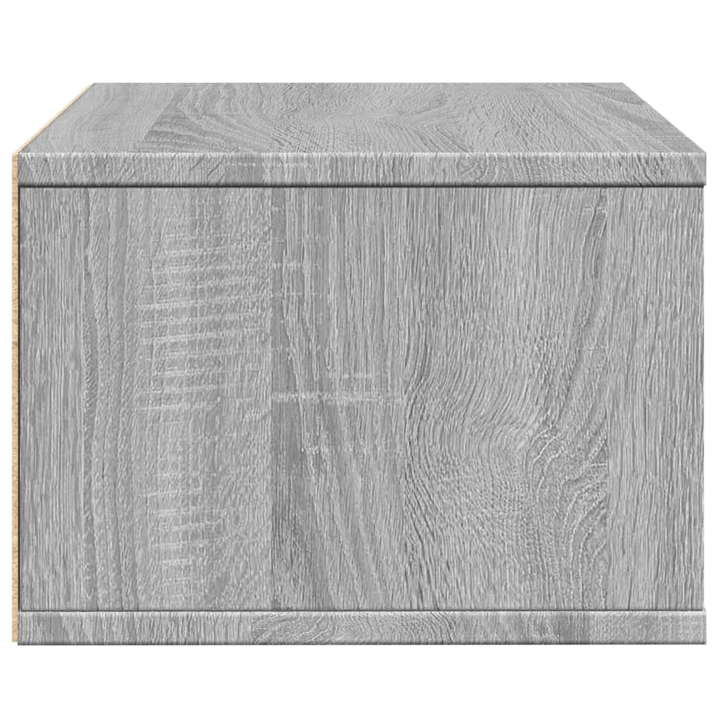 Stalak za pisač siva boja hrasta 40x32x22,5cm konstruirano drvo
