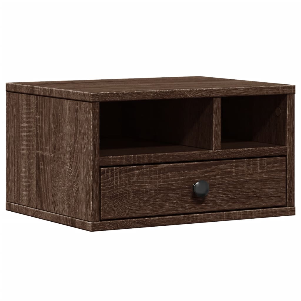 Stalak za pisač boja hrasta 40x32x22,5 cm konstruirano drvo