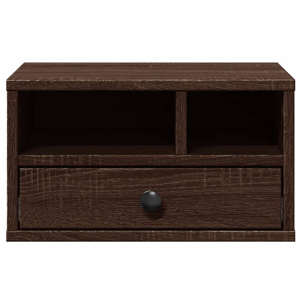 Stalak za pisač boja hrasta 40x32x22,5 cm konstruirano drvo