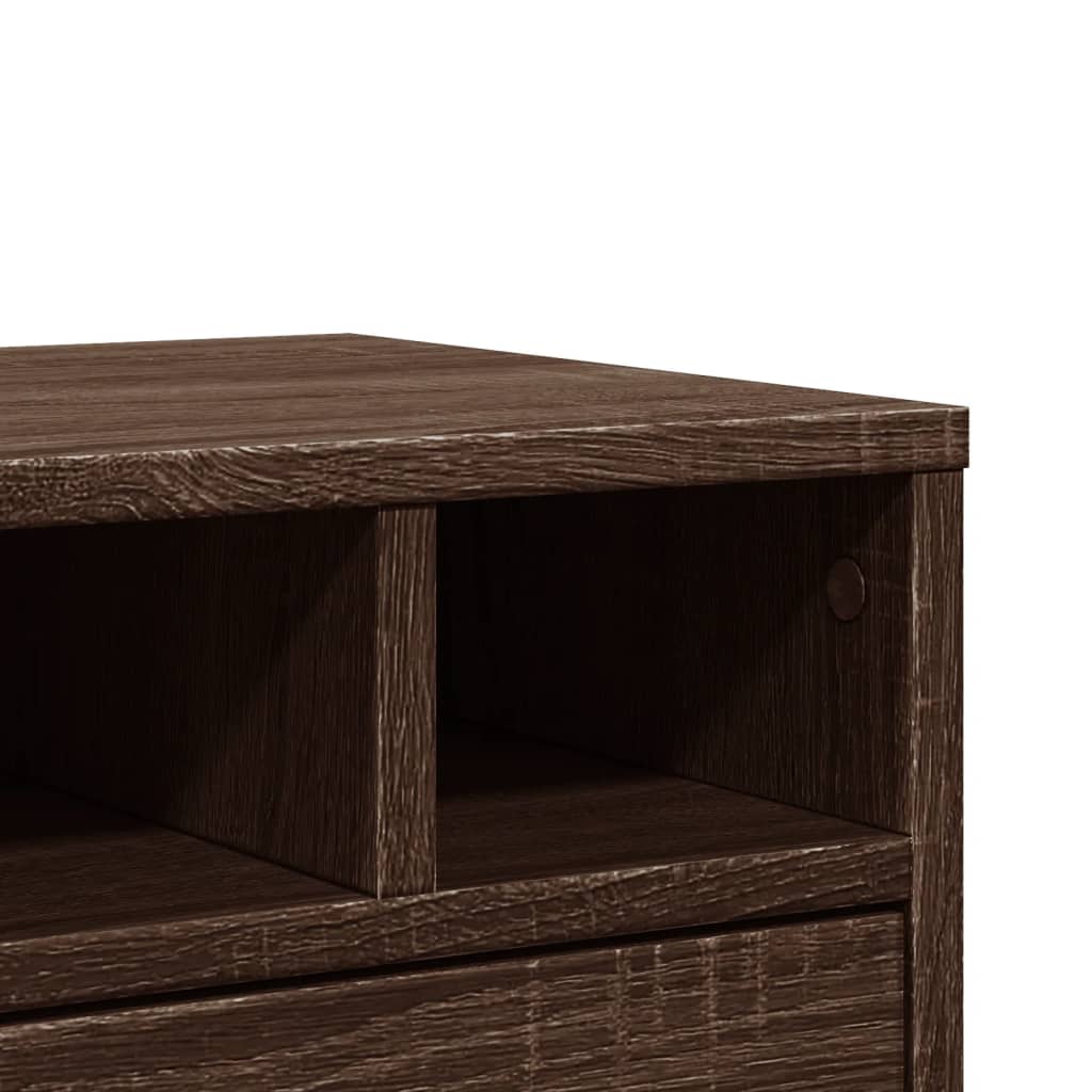 Stalak za pisač boja hrasta 40x32x22,5 cm konstruirano drvo