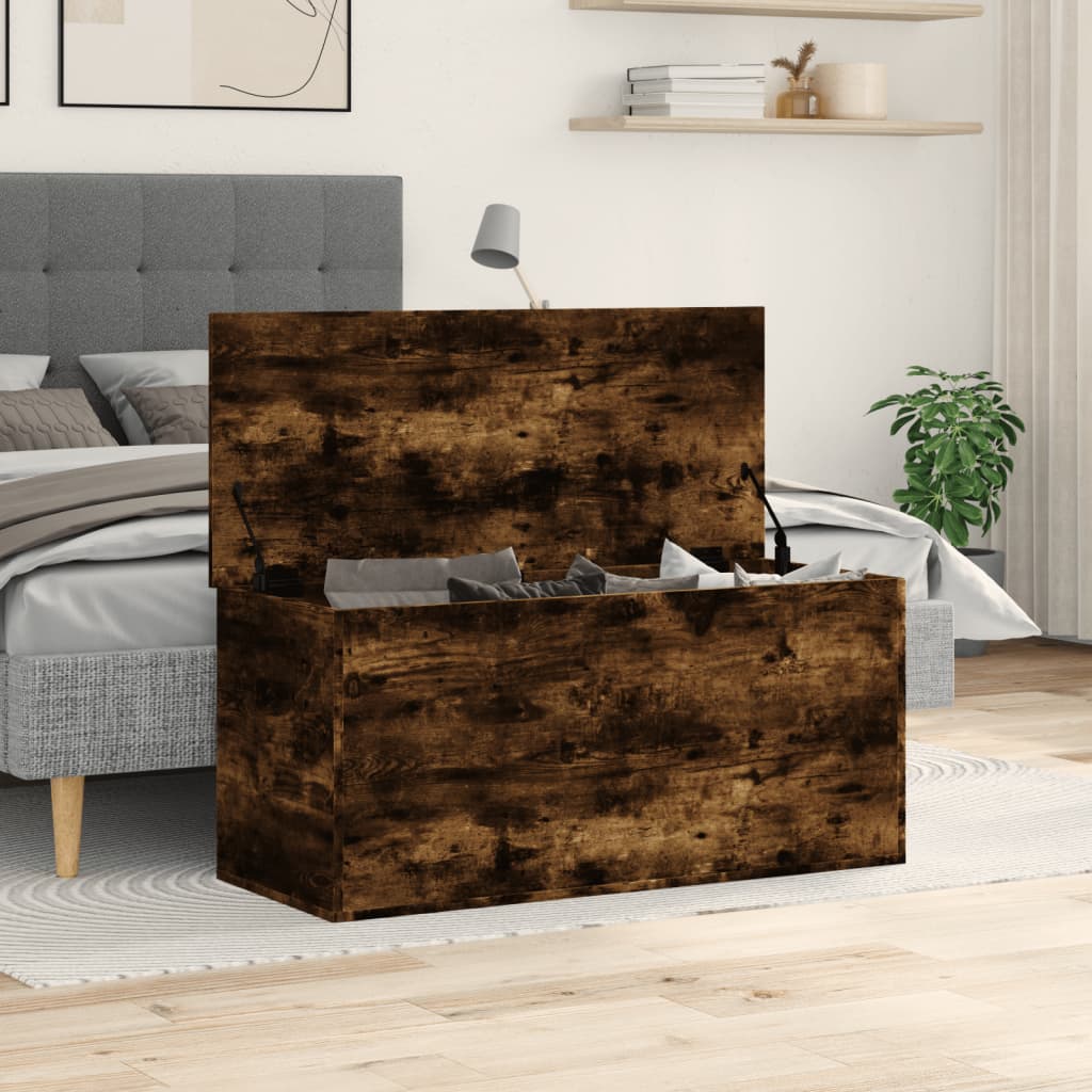 Kutija za pohranu boja hrasta 100x42x46 cm konstruirano drvo
