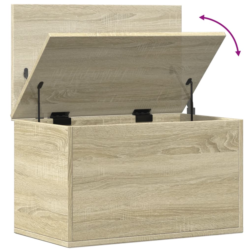 Kutija za pohranu boja hrasta 60x35x35 cm od konstruiranog drva