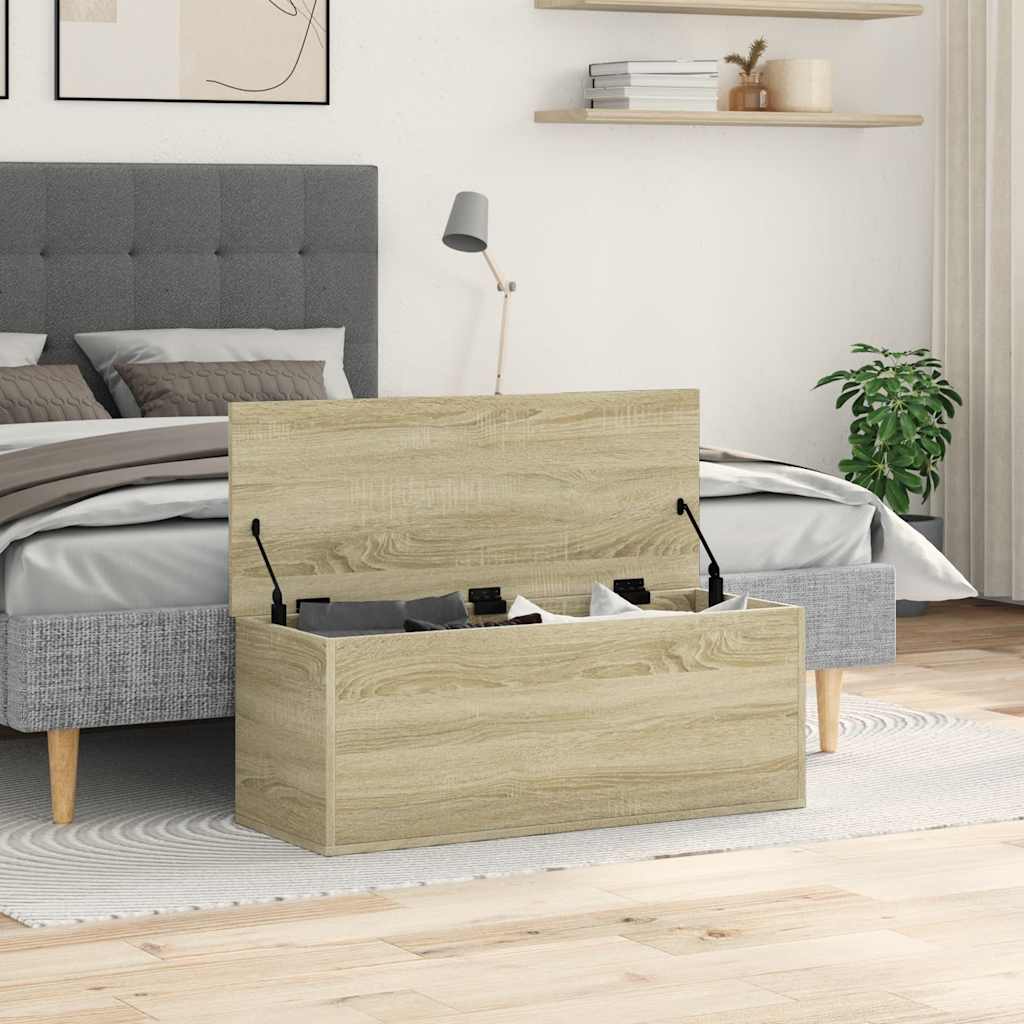 Kutija za pohranu boja hrasta 90x35x35 cm od konstruiranog drva