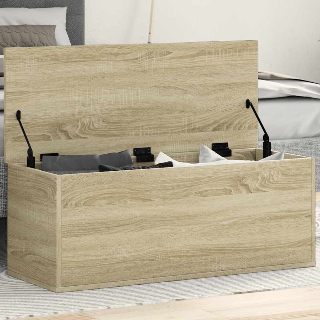 Kutija za pohranu boja hrasta 90x35x35 cm od konstruiranog drva