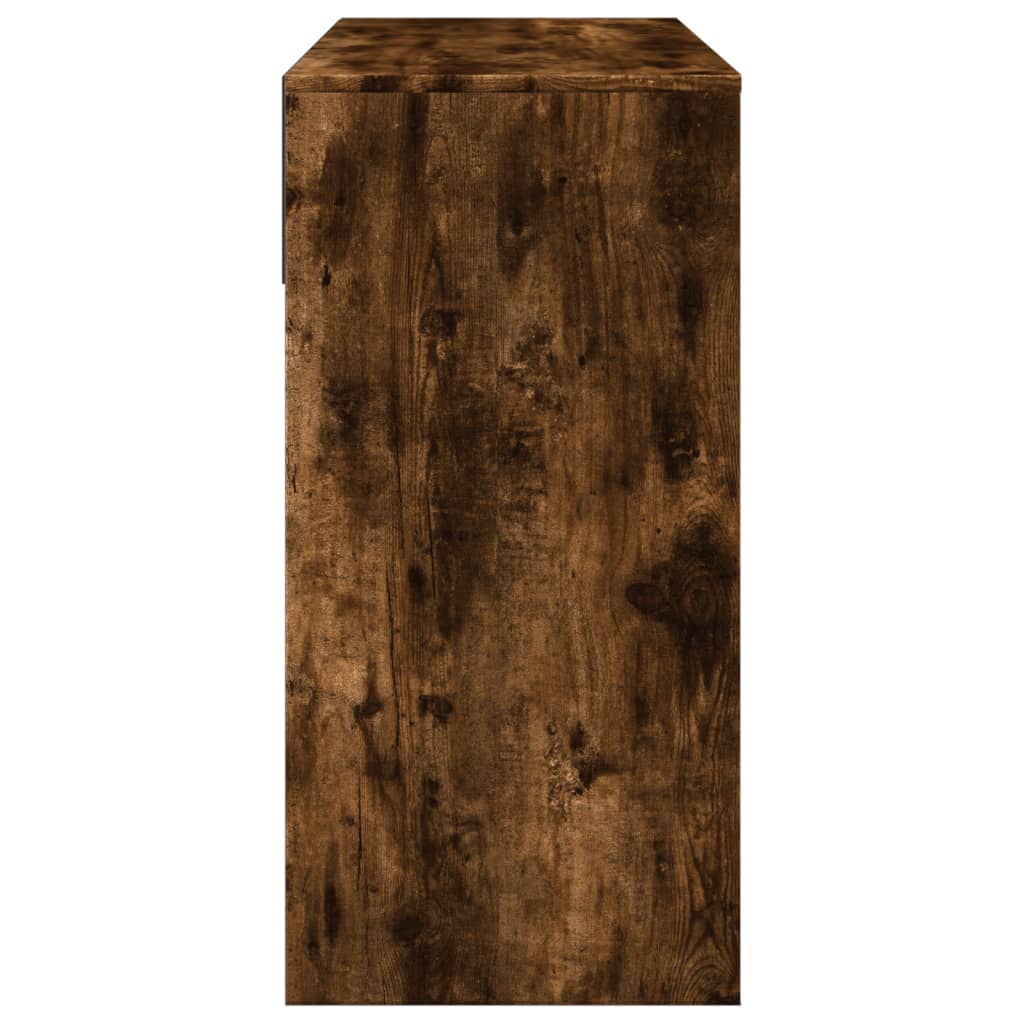 Toaletni stolić s ogledalom boja dimljenog hrasta 80x39x80 cm