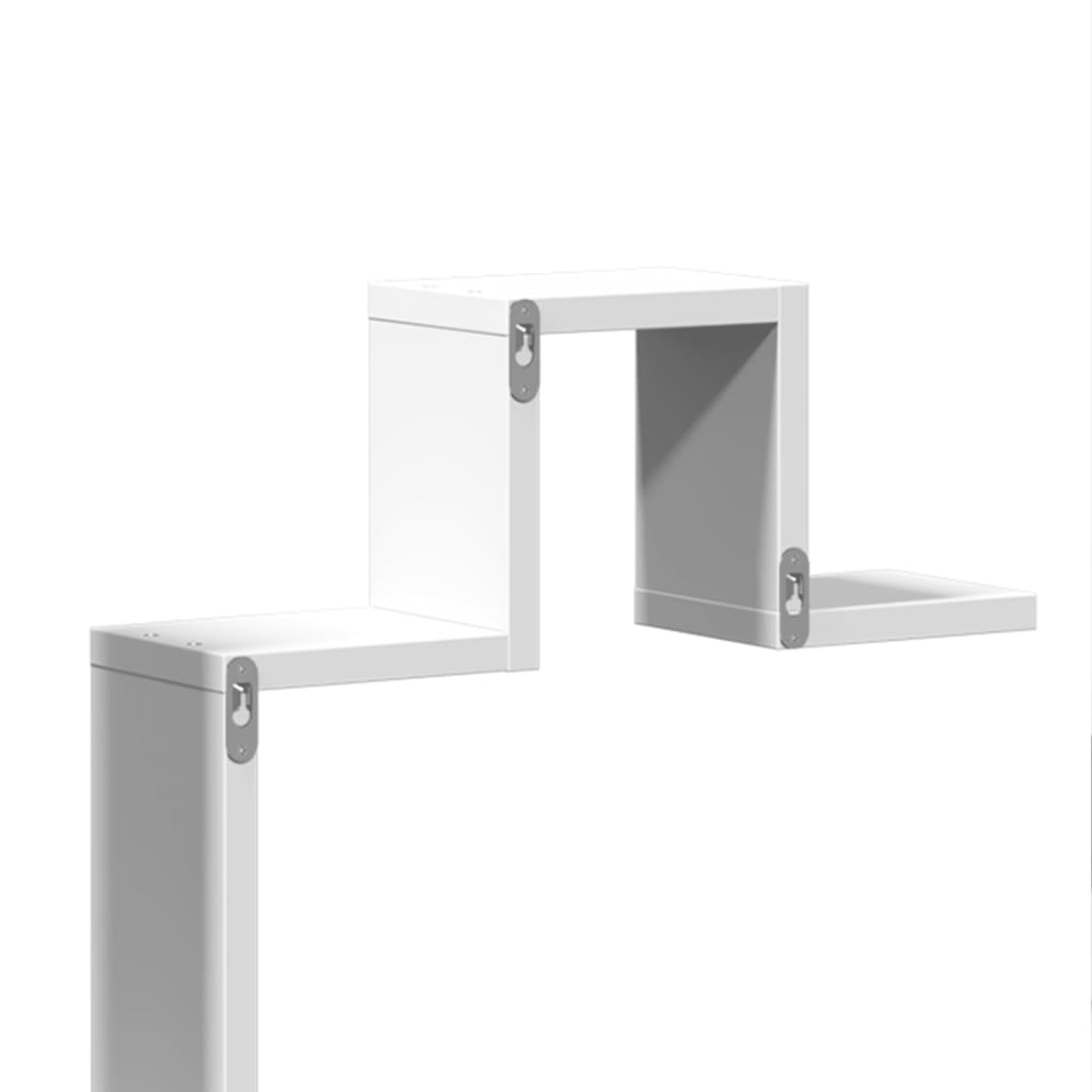 Zidna polica bijela 104,5 x 10 x 43 cm od konstruiranog drva