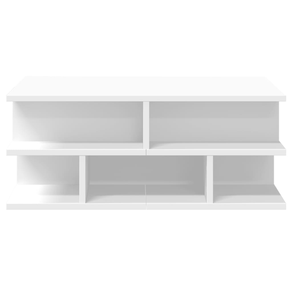 Stolić za kavu bijeli 70x70x29 cm od konstruiranog drva