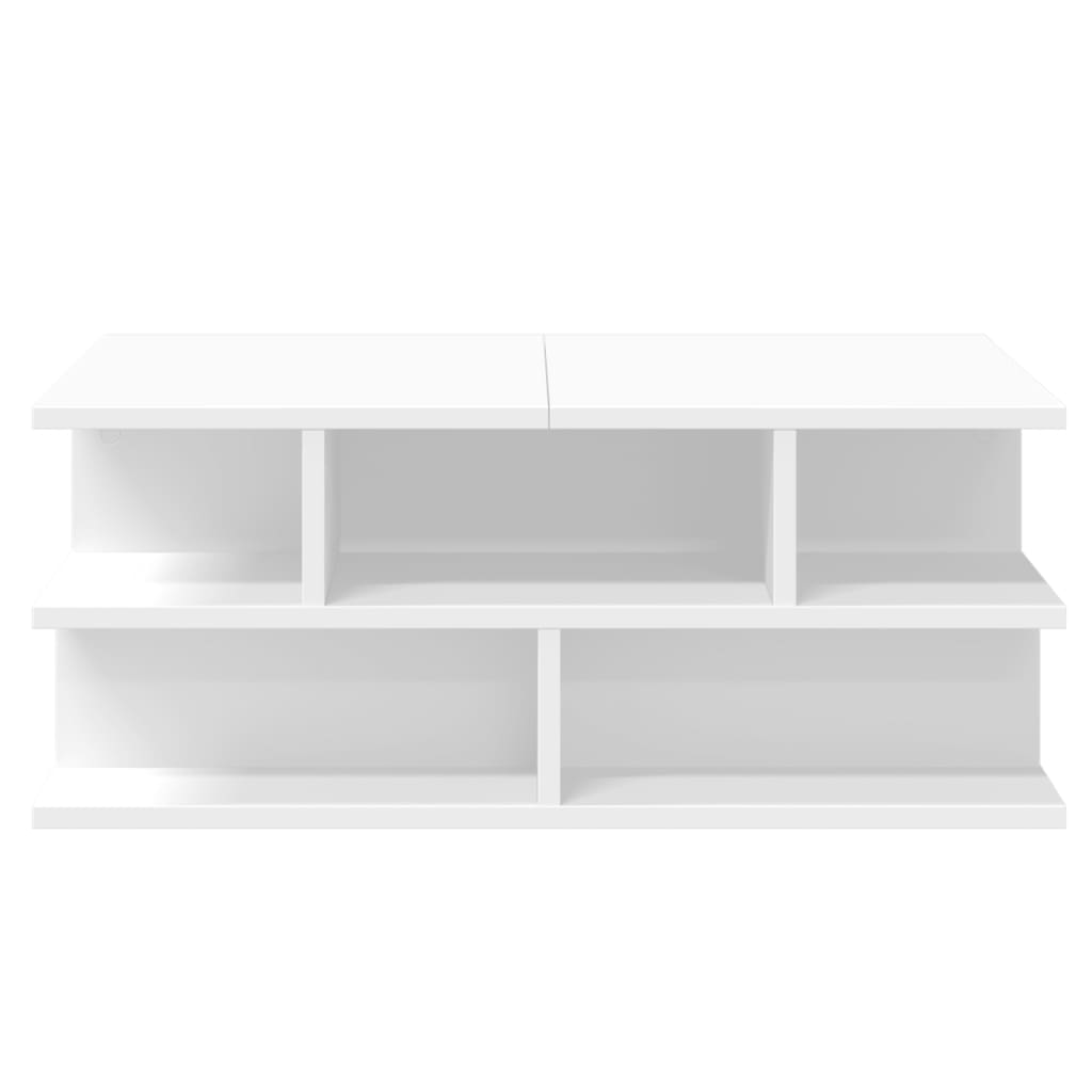 Stolić za kavu bijeli 70x70x29 cm od konstruiranog drva