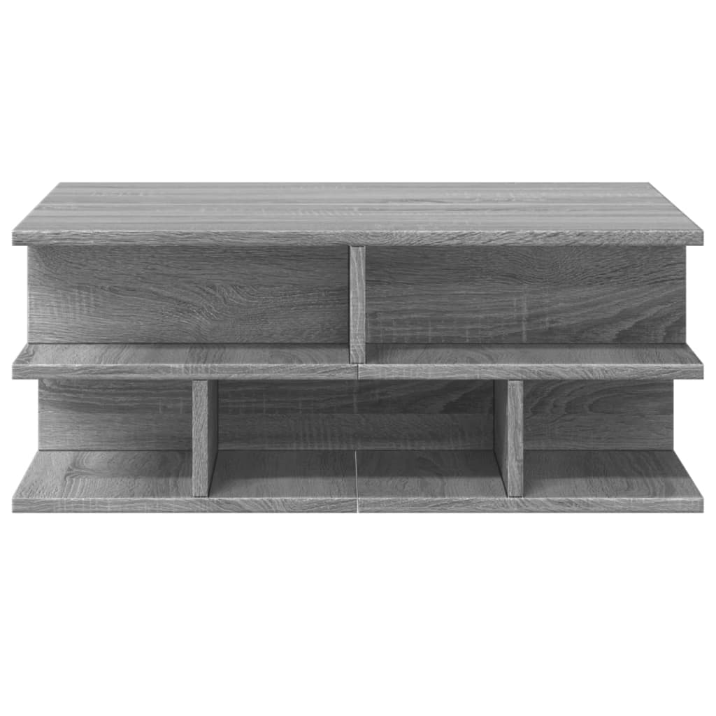 Stolić za kavu boja sivog hrasta 70x70x29 cm konstruirano drvo