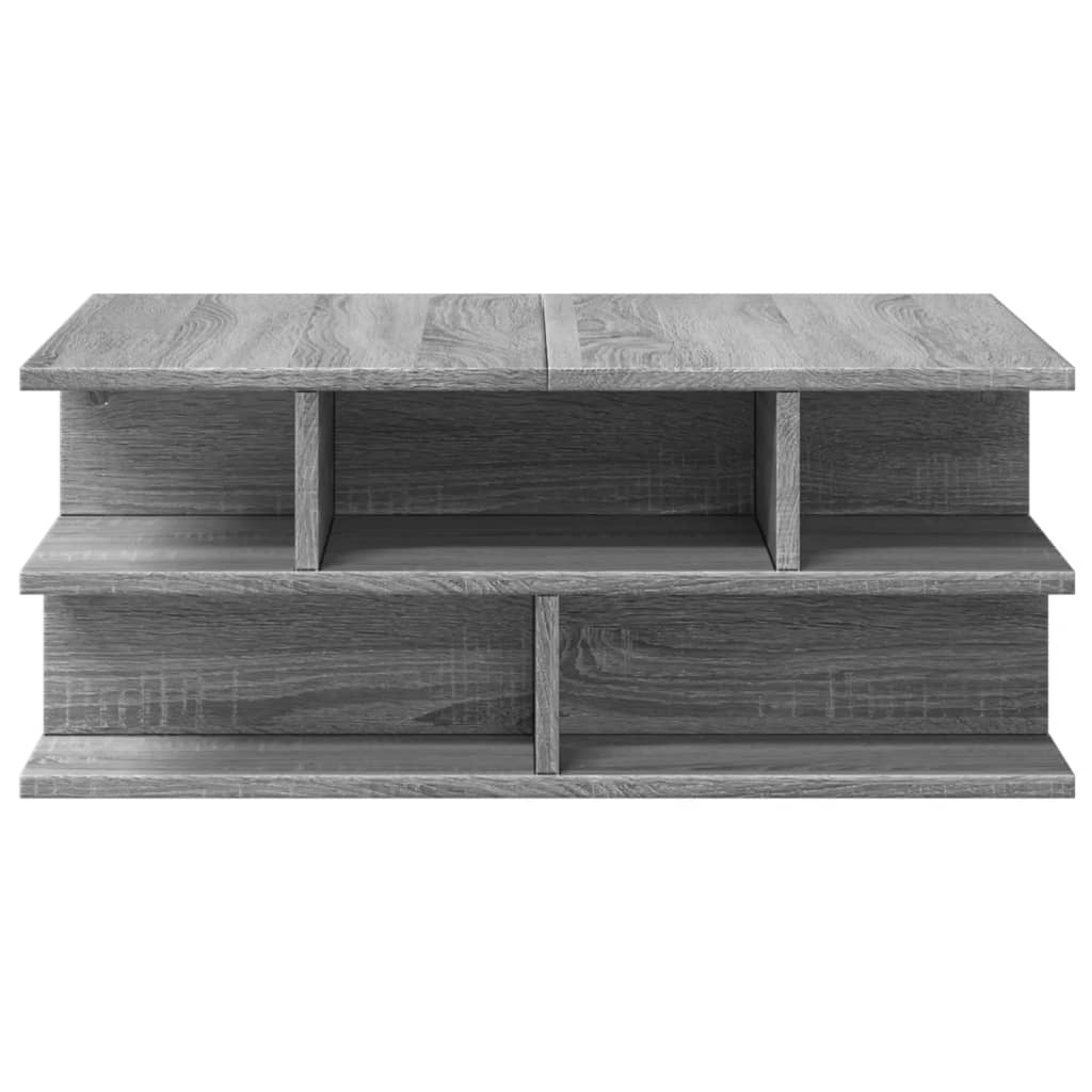 Stolić za kavu boja sivog hrasta 70x70x29 cm konstruirano drvo