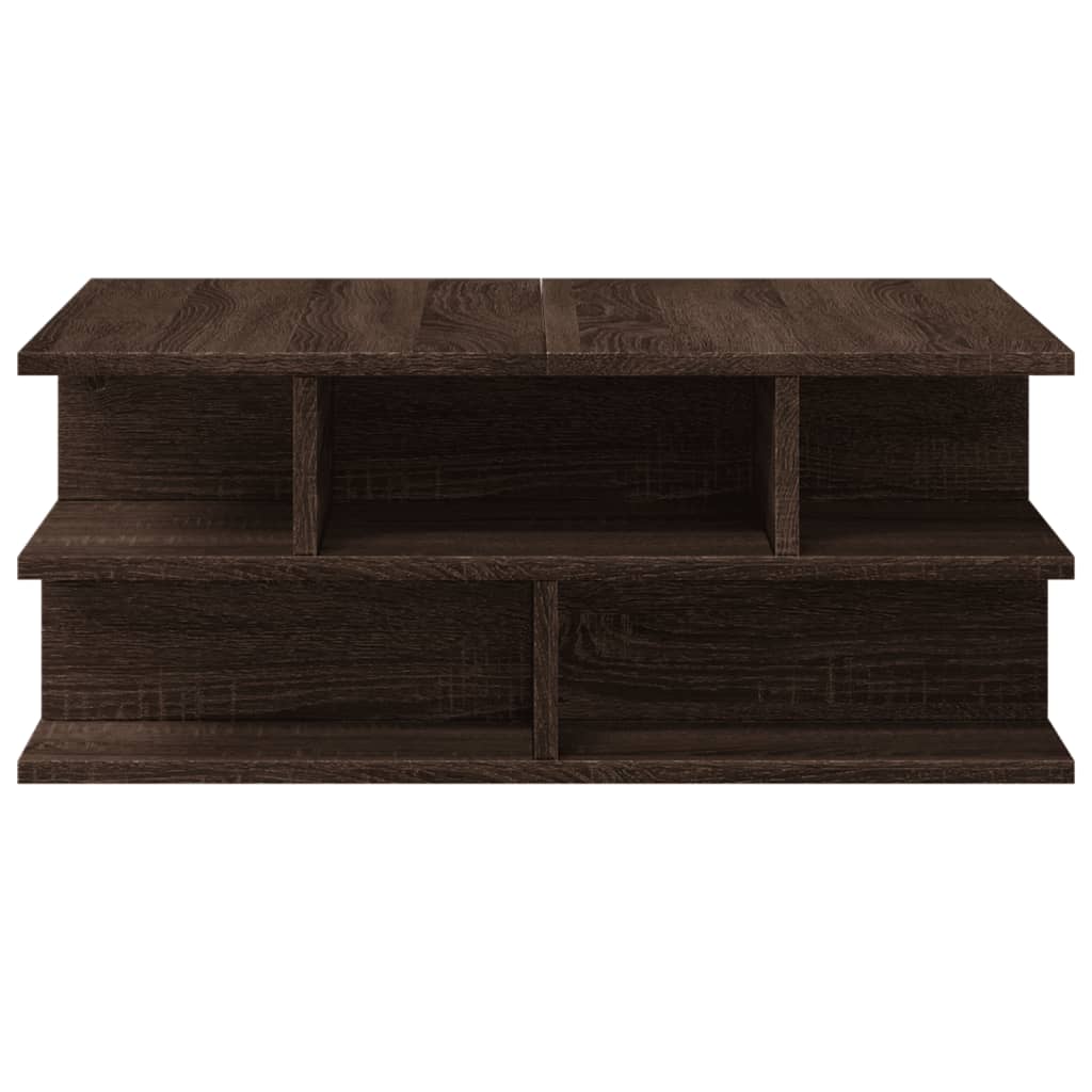 Stolić za kavu boja hrasta 70x70x29 cm konstruirano drvo