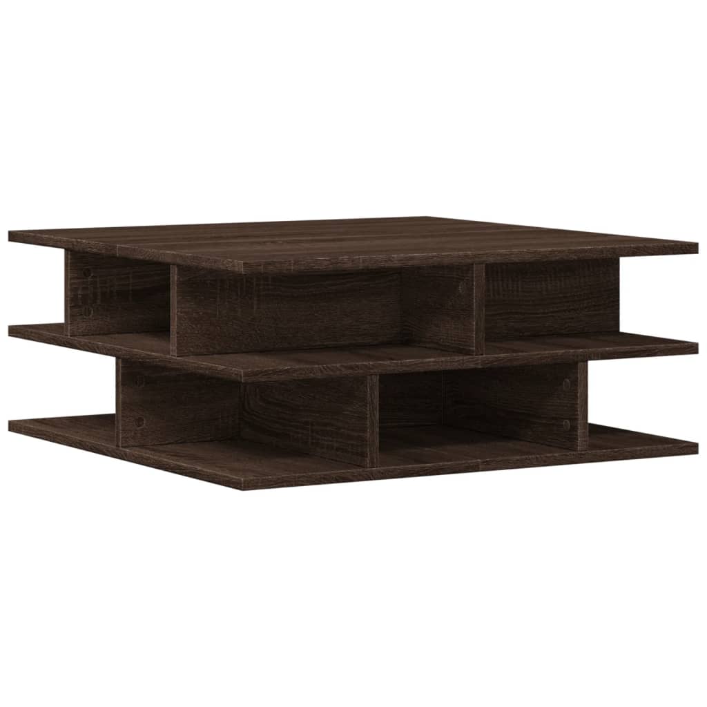 Stolić za kavu boja hrasta 70x70x29 cm konstruirano drvo
