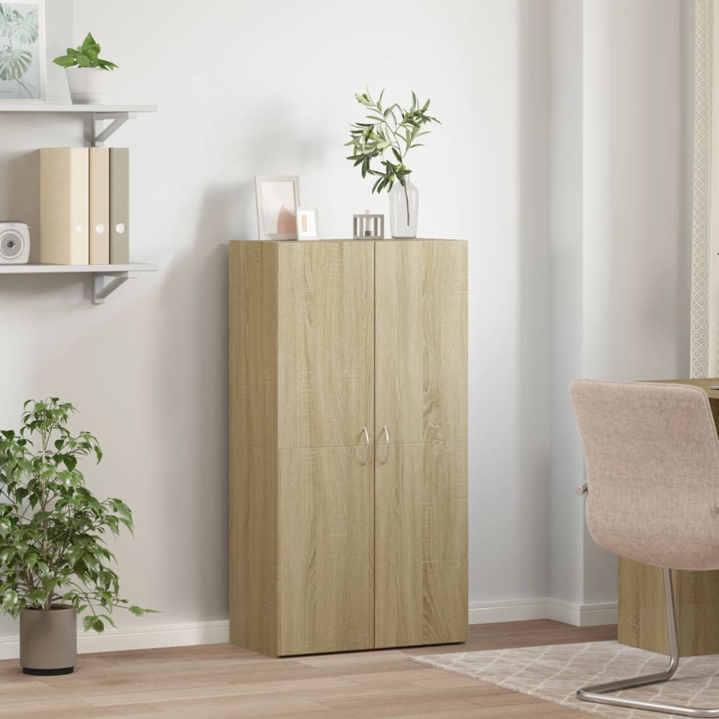 Ormarić za spise boja hrasta 60x32x115 cm od konstruiranog drva