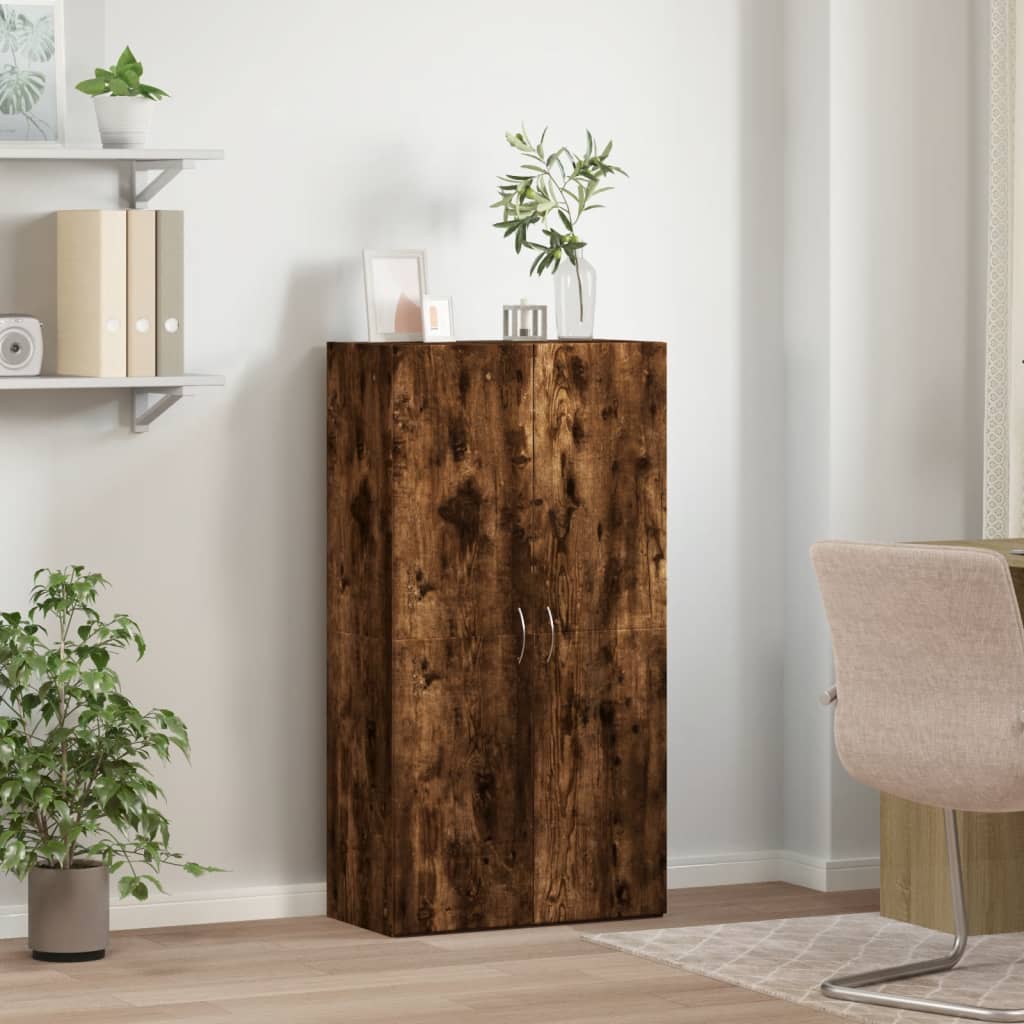 Ormarić za spise boja hrasta 60x32x115 cm od konstruiranog drva