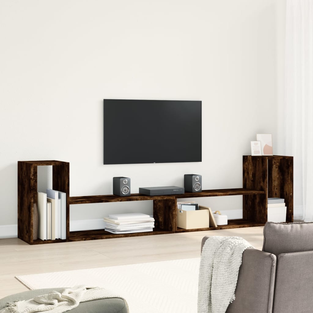 TV ormarići 2 kom boja dimljenog hrasta 100x30x50 cm drveni