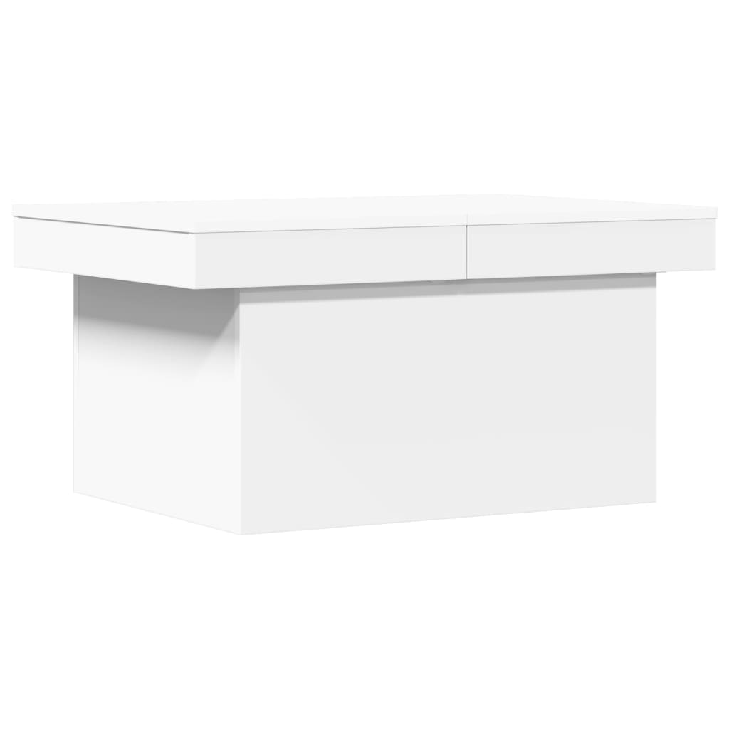 Stolić za kavu bijeli 100 x 55 x 40 cm od konstruiranog drva