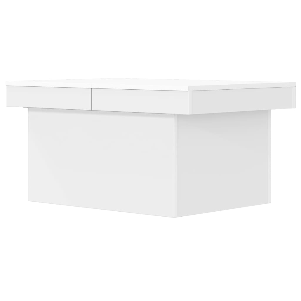 Stolić za kavu bijeli 100 x 55 x 40 cm od konstruiranog drva