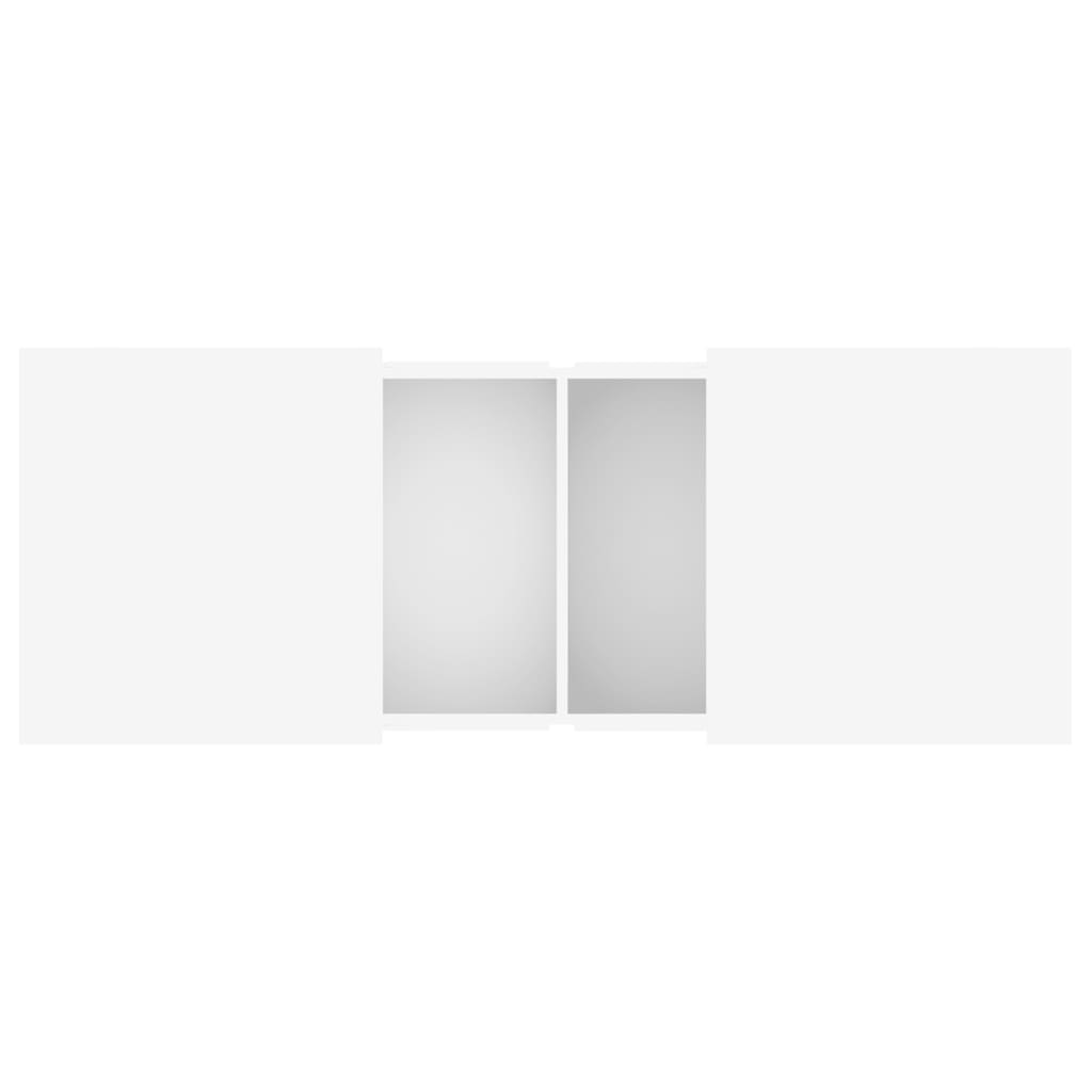 Stolić za kavu bijeli 100 x 55 x 40 cm od konstruiranog drva