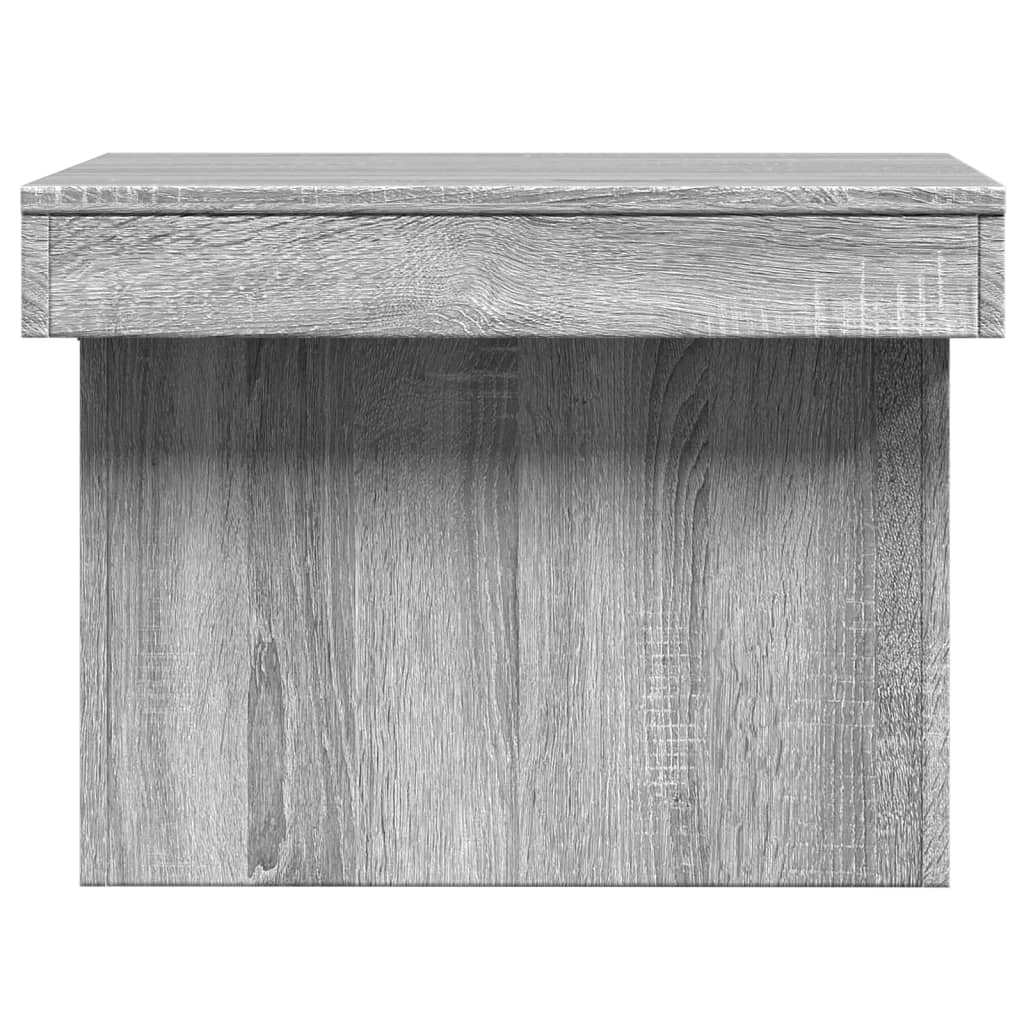 Stolić za kavu siva boja hrasta 100x55x40 cm konstruirano drvo