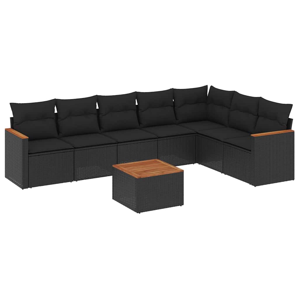 8-dijelni set vrtnih sofa s jastucima od poliratana