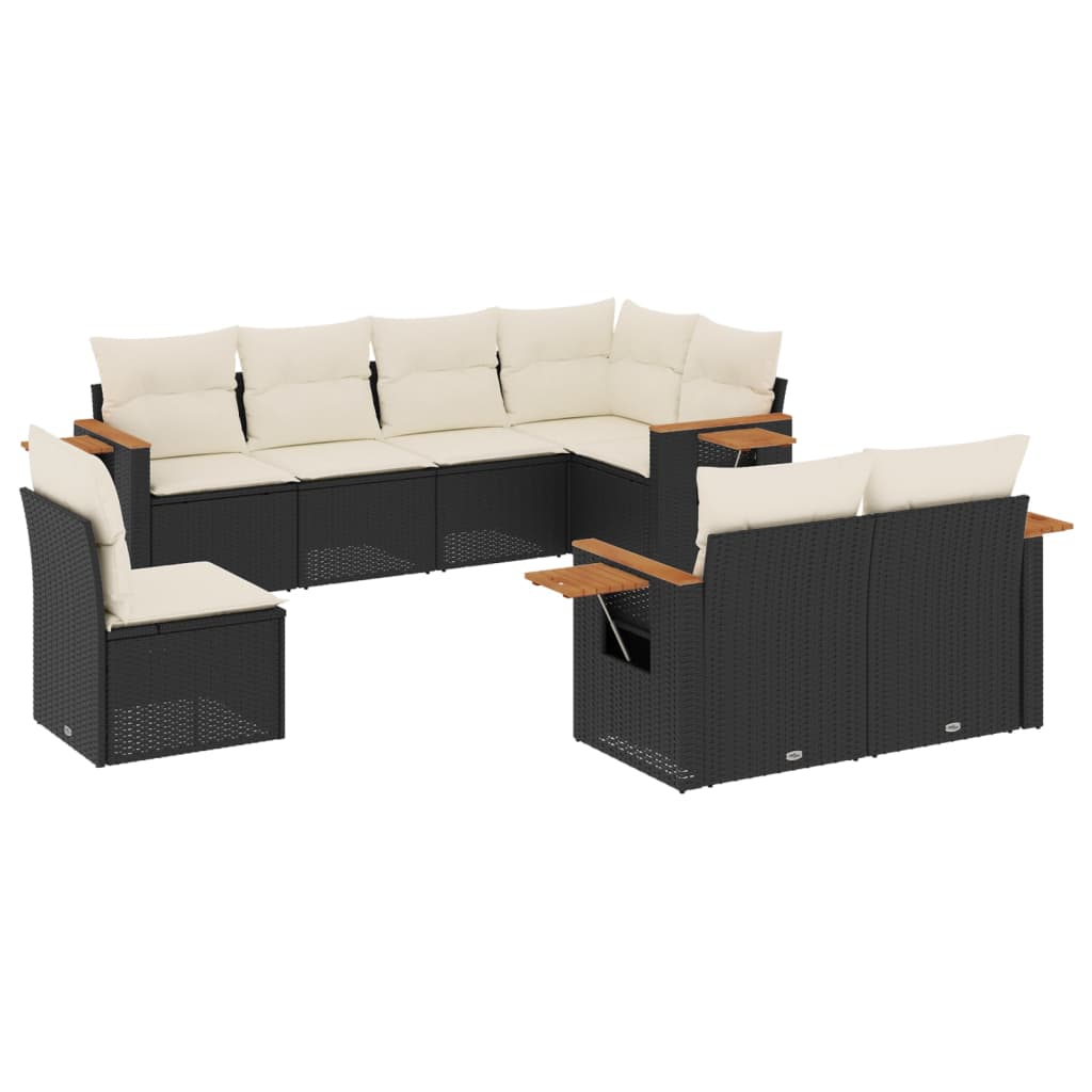 8-dijelni set vrtnih sofa od poliratana s jastucima