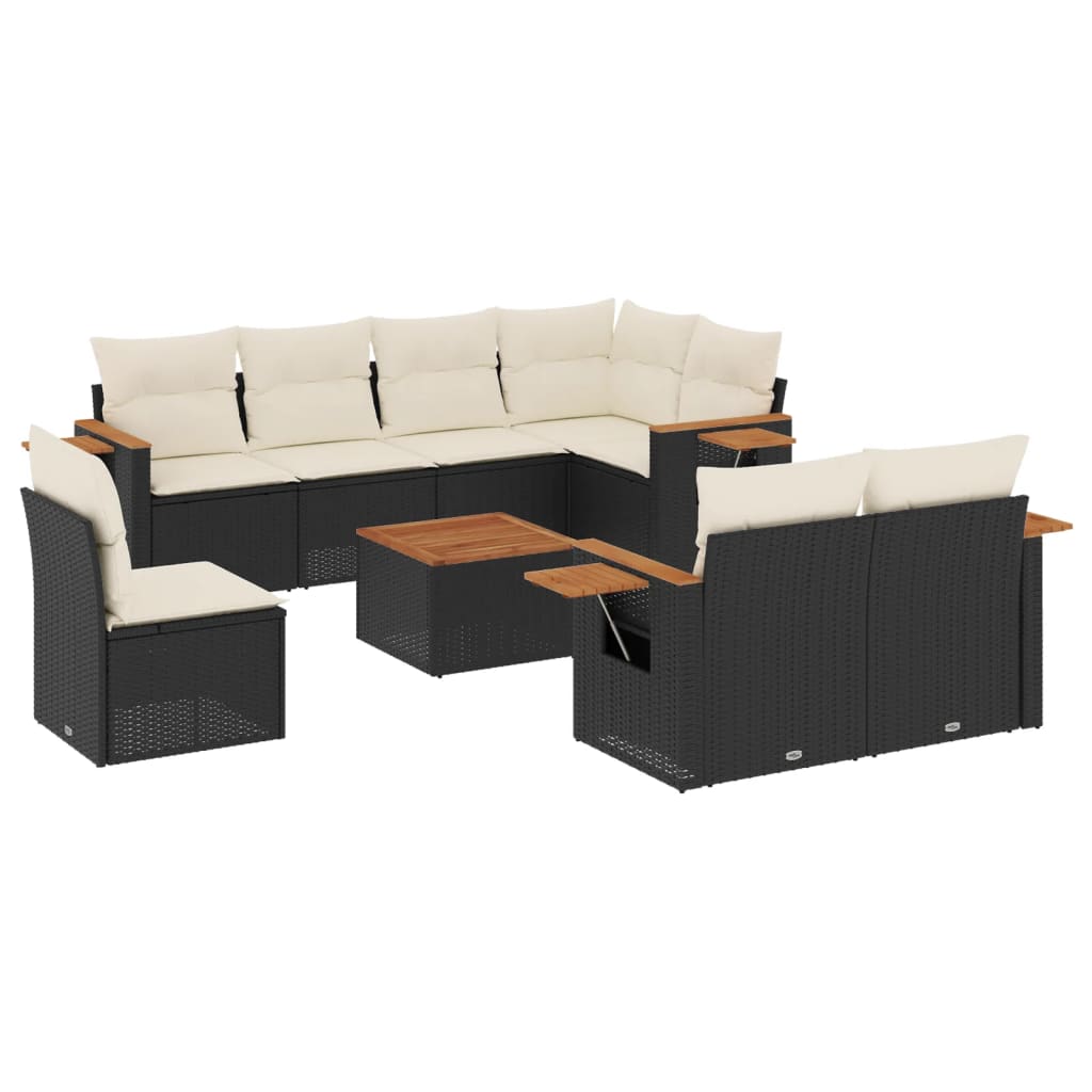 8-dijelni set vrtnih sofa od poliratana s jastucima