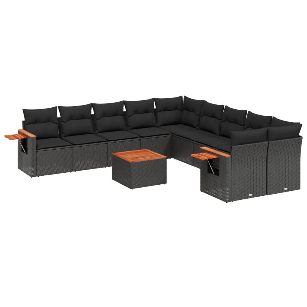 10-dijelni set vrtnih sofa od poliratana s jastucima