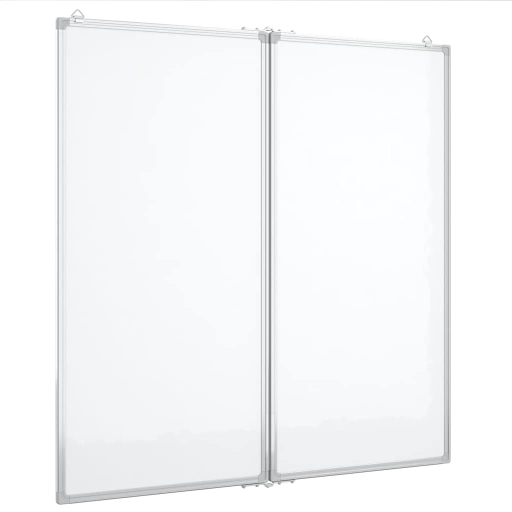 Magnetna bijela ploča sklopiva 80 x 80 x 1,7 cm aluminijska