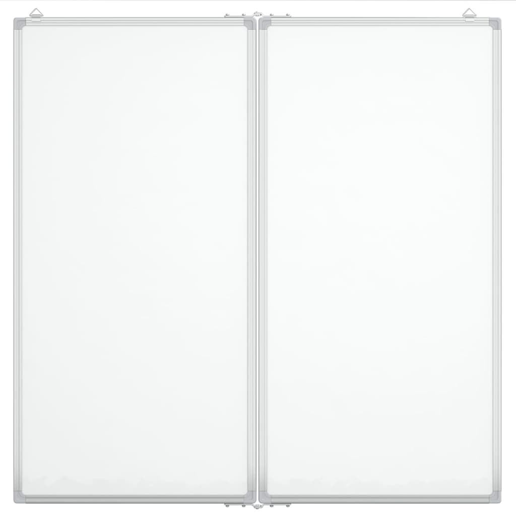 Magnetna bijela ploča sklopiva 80 x 80 x 1,7 cm aluminijska