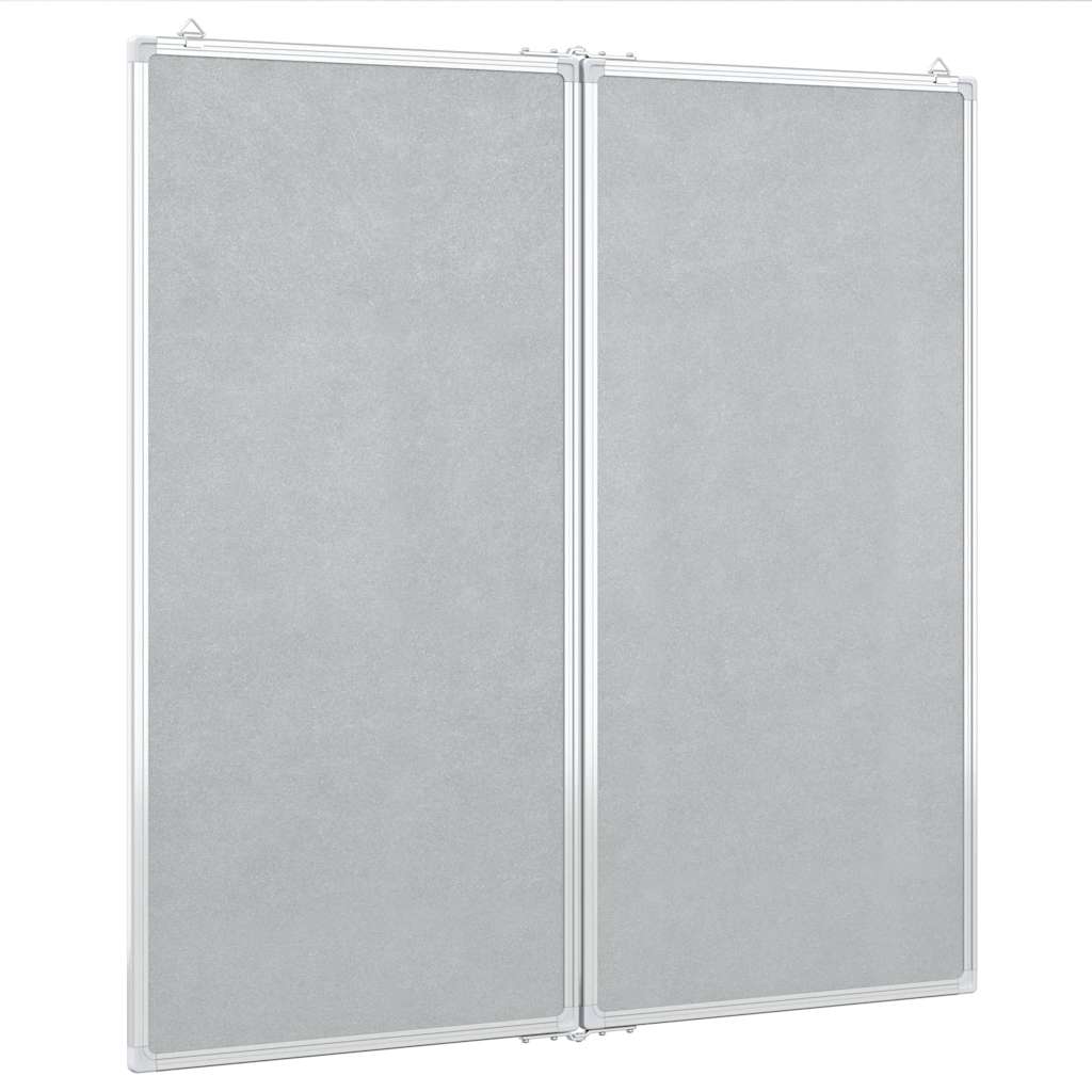 Magnetna bijela ploča sklopiva 80 x 80 x 1,7 cm aluminijska