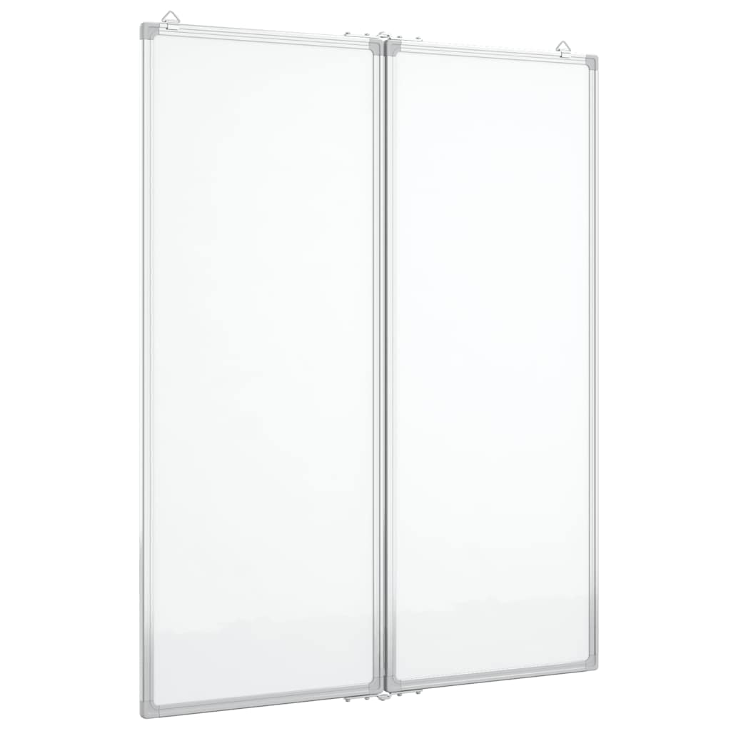 Magnetna bijela ploča sklopiva 80 x 100 x 1,7 cm aluminijska