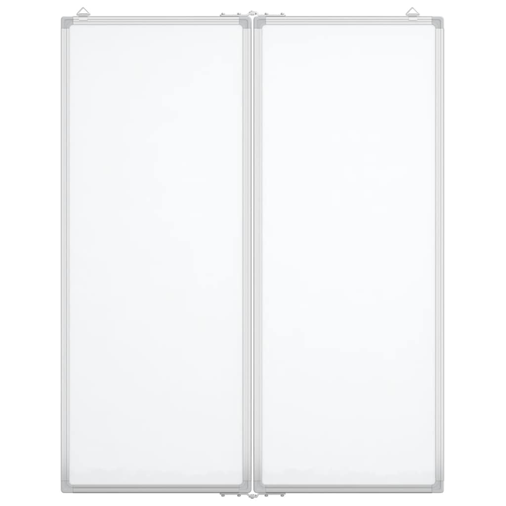 Magnetna bijela ploča sklopiva 80 x 100 x 1,7 cm aluminijska