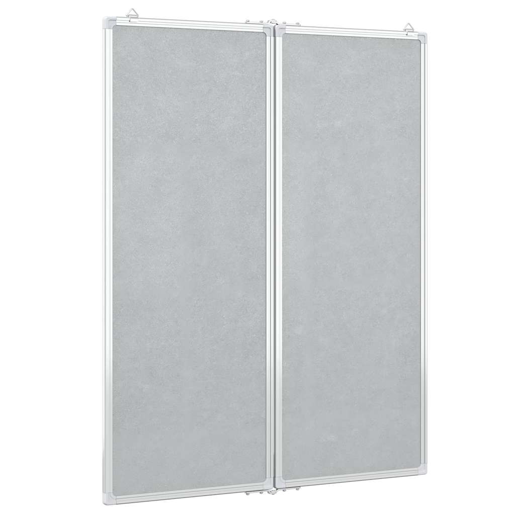 Magnetna bijela ploča sklopiva 80 x 100 x 1,7 cm aluminijska