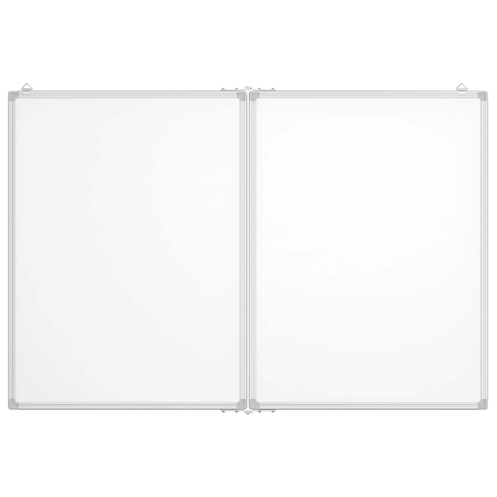 Magnetna bijela ploča sklopiva 100 x 80 x 1,7 cm aluminijska